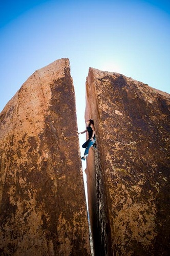 Photo:  chimney route at Red Rocks, NV